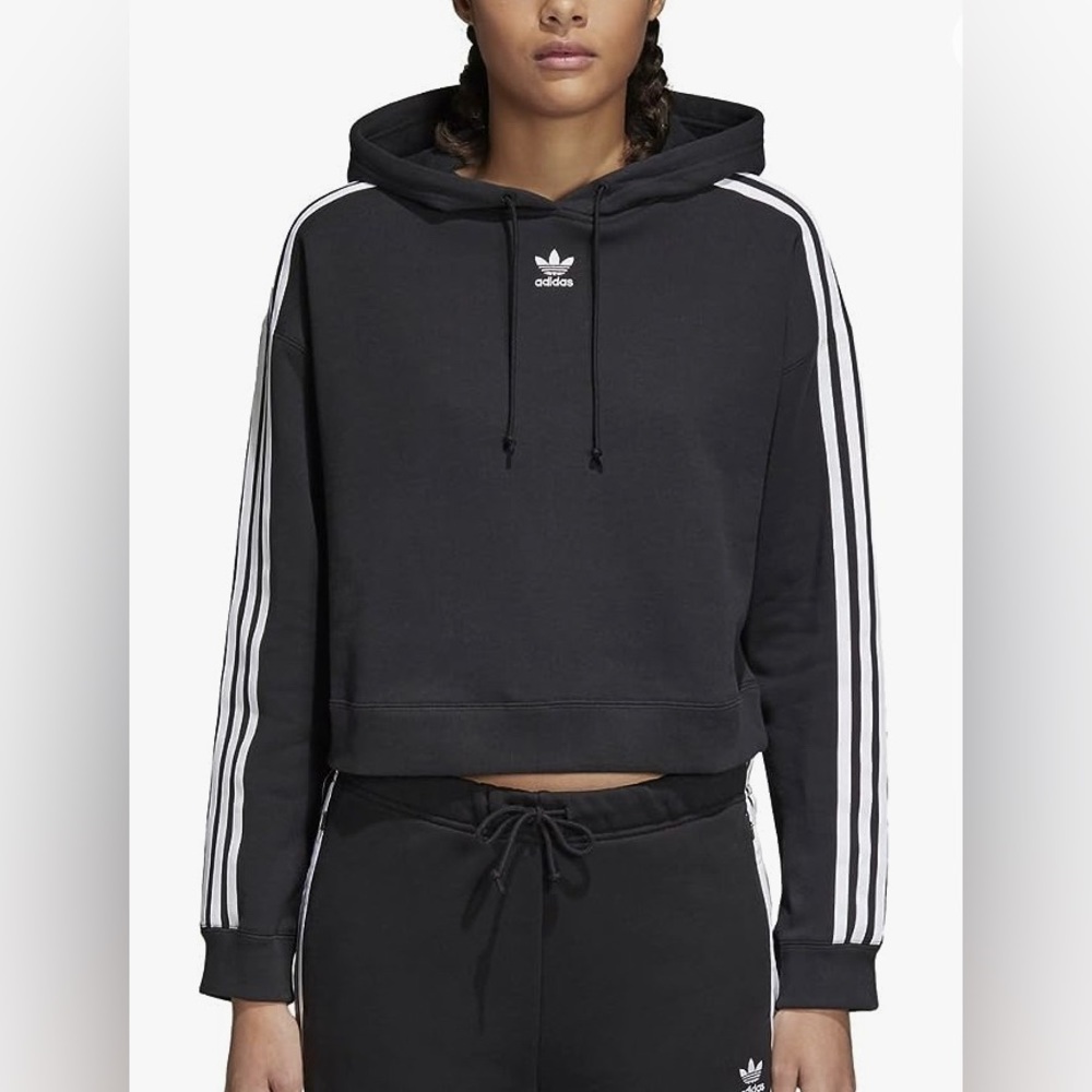 Adidas cropped hoodie XS